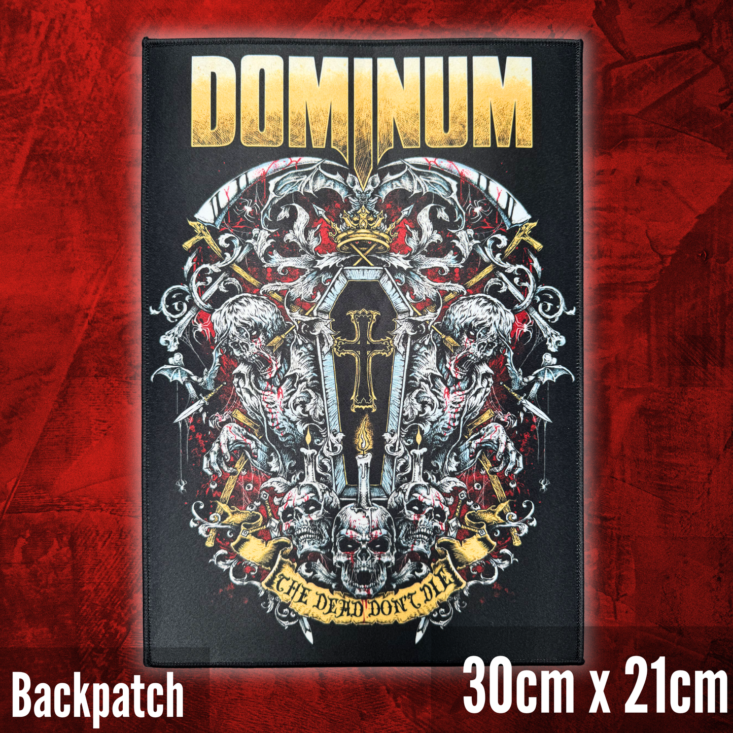 Backpatch "The Dead Don't Die" 30cm x 21cm